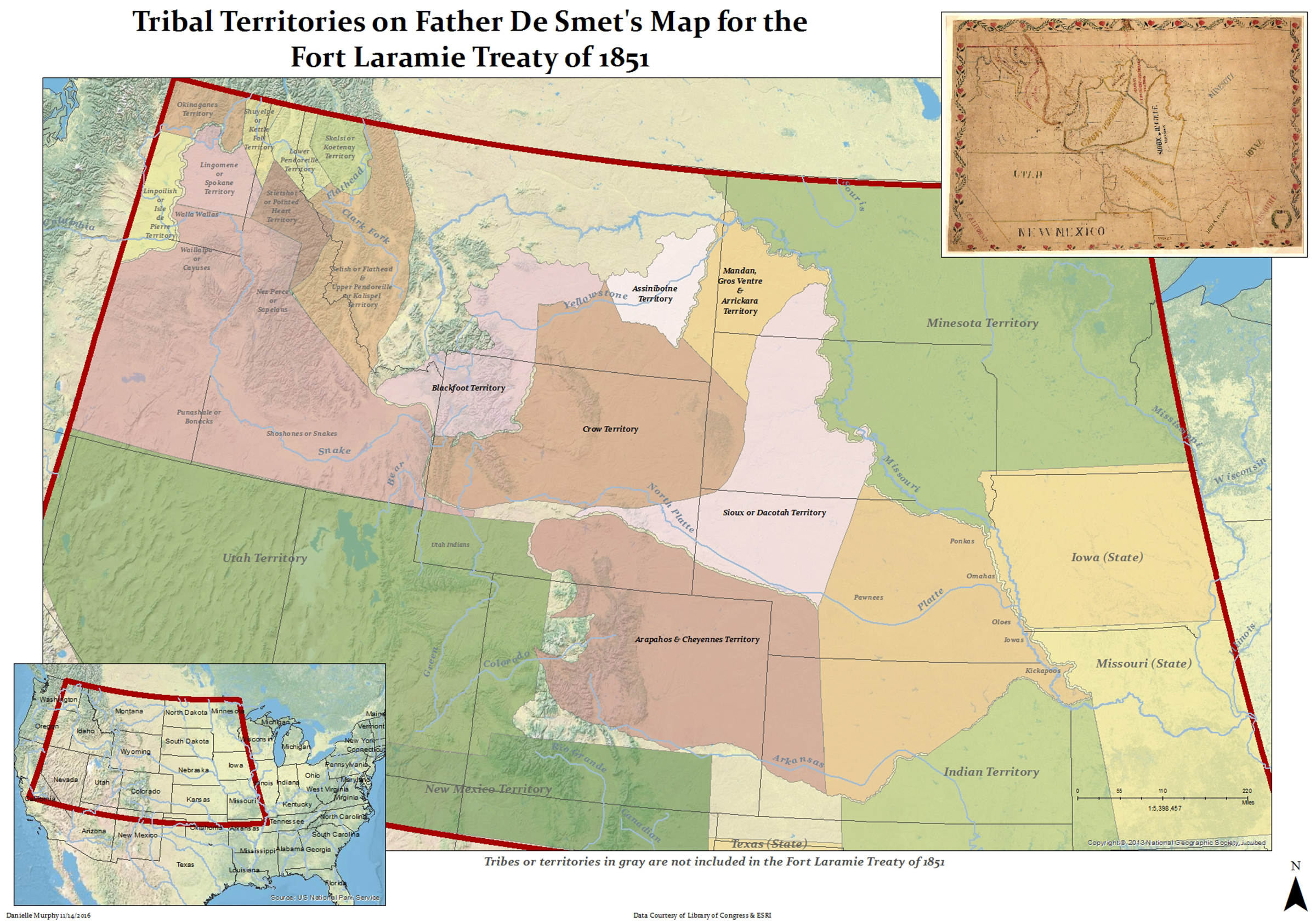 Cheyenne Tribe Map