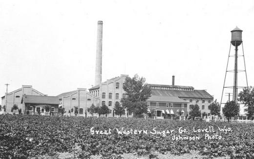 Great Western sugar factory, Lovell, 1923. Wyoming State Archives.