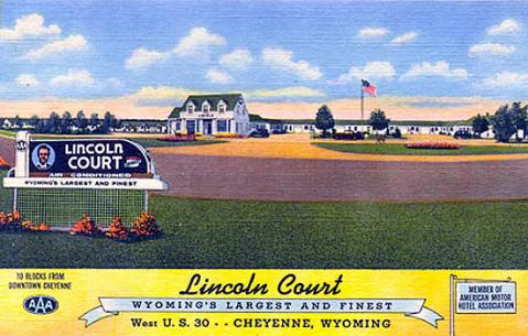 The Lincoln Court opened in 1927 to take advantage of Lincoln Highway traffic. Wyoming Tales and Trails.
