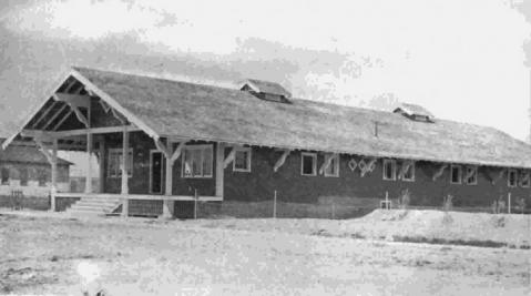 The big bunkhouse at Lost Cabin was built in 1916.