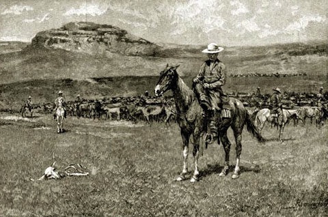 The cattle boom of the 1880s created Wyoming's indelible image as the Cowboy State. 