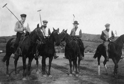 Polo players near Big Horn, around 1910. Sheridan County Museum.