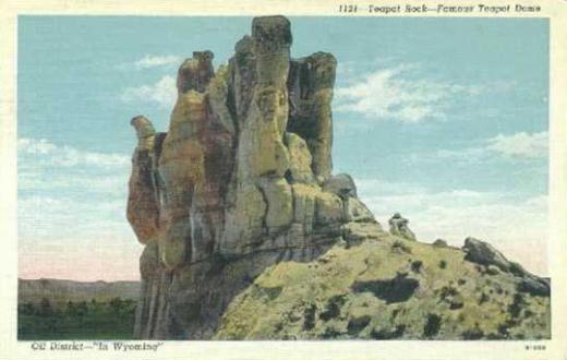 Teapot Rock in the 1920s, before the 