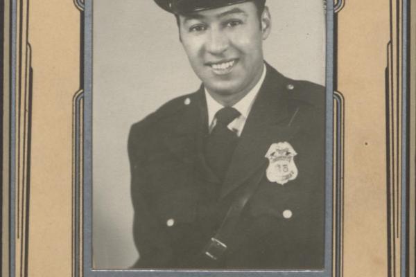 Jim Byrd as a young police officer. Courtesy Harriett Elizabeth Byrd family papers, AHC.