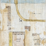 Caspar Collins' plan of the post at Platte Bridge. Colorado State University Library.
