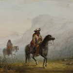 'Bourgeois W-----r and his Squaw,' by Alfred Jacob Miller. The trapper is fur brigade leader Joe Walker. Walters Art Musuem, Baltimore. 