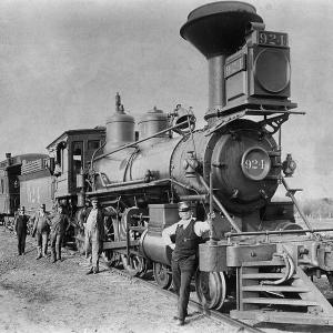 This Union Pacific locomotive was built in 1868 and saw service until 1923. Wikipedia.