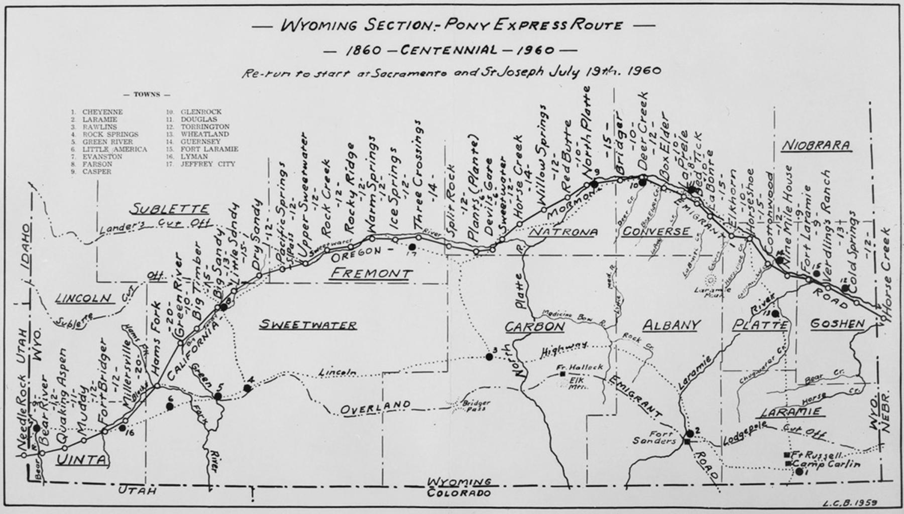 The Pony Express in Wyoming | WyoHistory.org