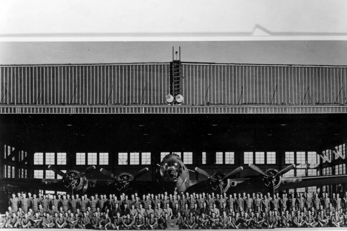 Bomber crews were trained to fly B-17s and, later, B-24s at the Casper Army Air Base between 1942 and 1945—around 16,000 troops in all. They made a huge difference in Casper’s economy—and its social life. Wyoming State Archives.