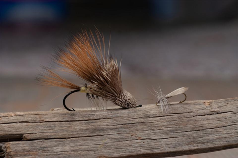 Jay Buchner Dry Stone Fly and Dun Caddis.