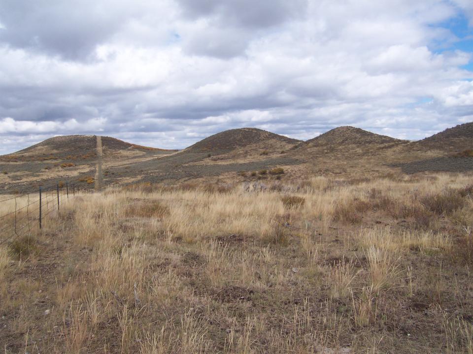 Figure 6: Four of the Five Buttes, landmarks on the 1850 Southern Route. Western Archaeological Services.