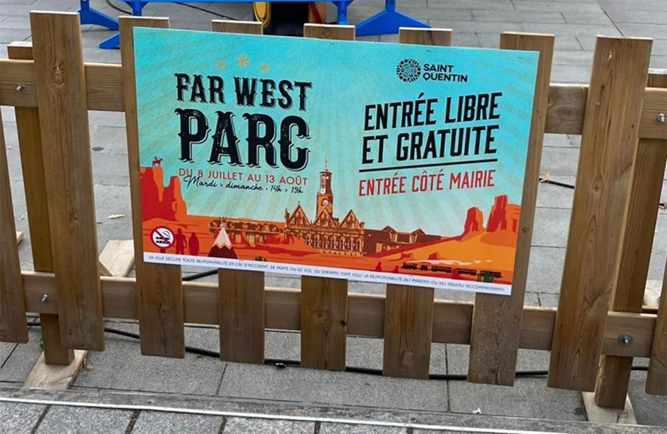 The Far West was the theme of a street fair in Saint Quenti in northern France last summer. Author photo.