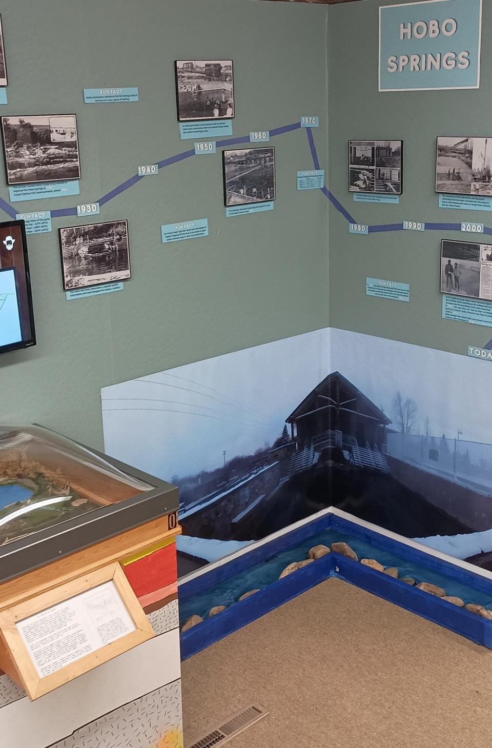 The new Hobo Hot Springs exhibit at the Saratoga Museum. Photo by Justin Horn.