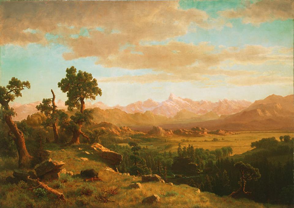 Bierstadt's Wind River Country, 1860. Denver Art Museum.