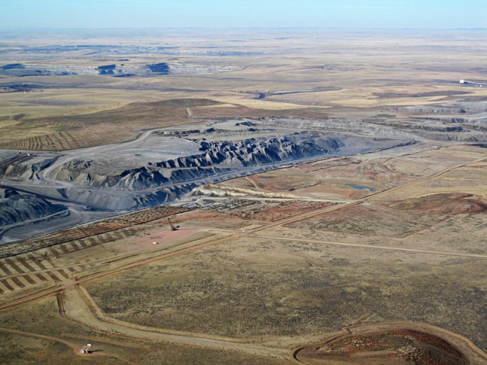 Coal mining today in Wyoming's Powder River Basin. Ecoflight