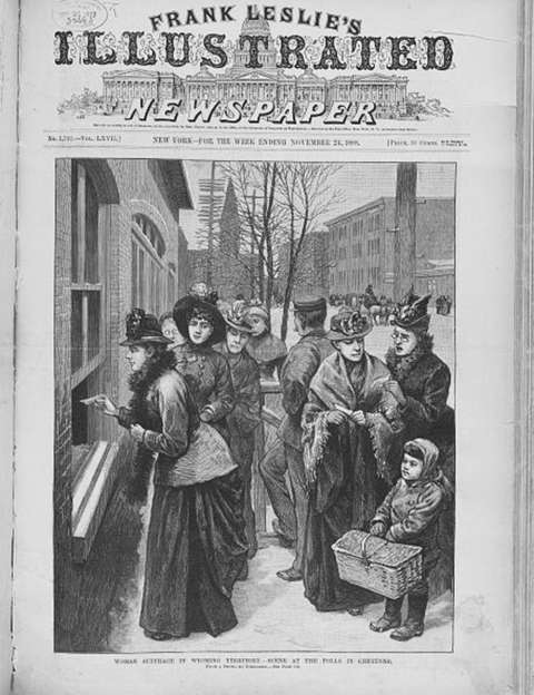 Women voting in Cheyenne, Wyoming Territory, 1888. Library of Congress