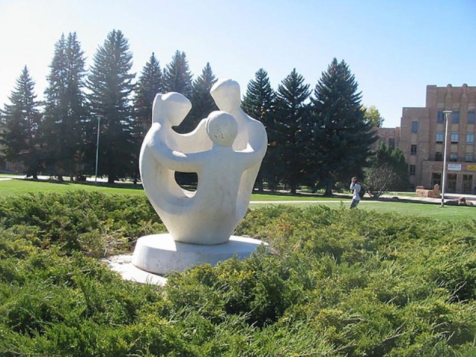 "A Wyoming Family," Russin's sculpture in Prexy's Pasture at the University of Wyoming. Jan Yarnot.