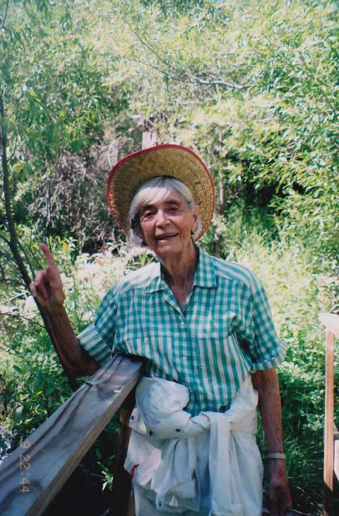 Oleta Thomas on Casper Mountain, about 2005. Photo courtesy of Oleta Thomas.