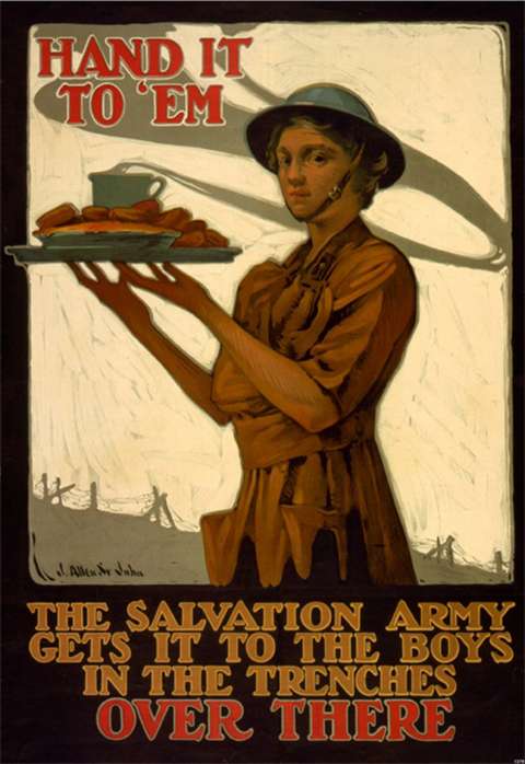 Salvation Army poster, World War I. Wyoming Veterans Memorial Museum.