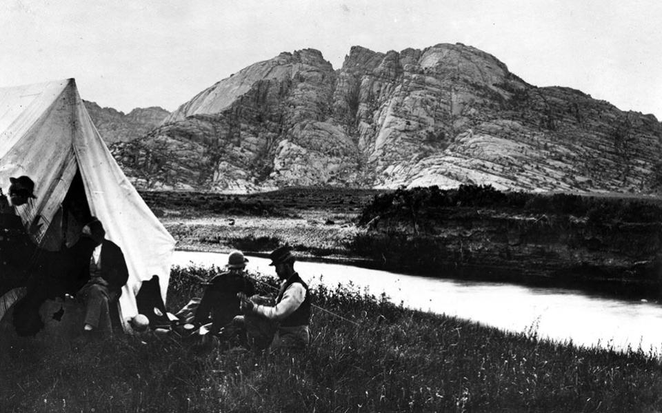 WInd River Peak in the Wind River Range, ca. 1878. William Henry Jackson.