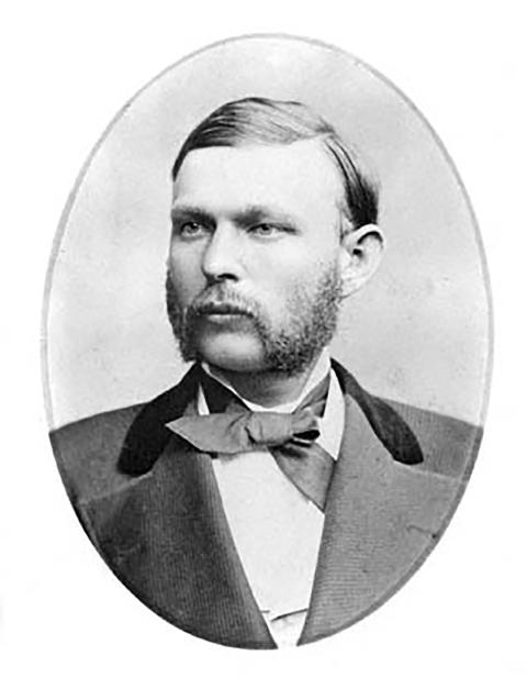 Joseph Carey, shown here as a young man, came to Wyoming with John Campbell in 1869 as the territory’s first U.S. attorney at the age of just 26. He later served on the territorial supreme court, twice as territorial delegate to the U.S. Congress, as U.S. senator from Wyoming and as Wyoming governor. Wikipedia. 