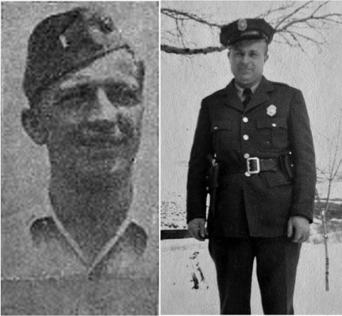 Head shot of Don Wagner and image of Frank Kulinsky in uniform