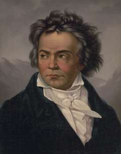 Ludwig van Beethoven in 1819, portrait by Ferdinand Schimon. Wikipedia.