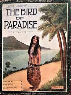 “The Bird of Paradise,” by Richard Walton Tully, published in 1912, sold over two million copies. Its popularity was furthered by theatrical productions of local and traveling companies across the country. Author’s collection.