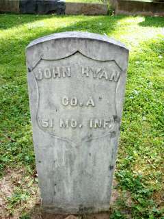 John "Posey" Ryan's military headstone, Willow Grove Cemetery, Buffalo, Wyoming. Author photo.