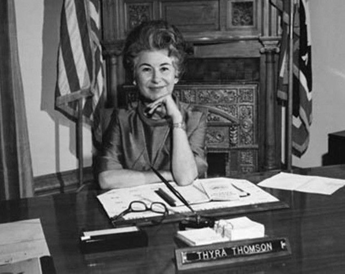 Thyra Thomson served Wyoming as secretary of state for 24 years. Wyoming State Archives.